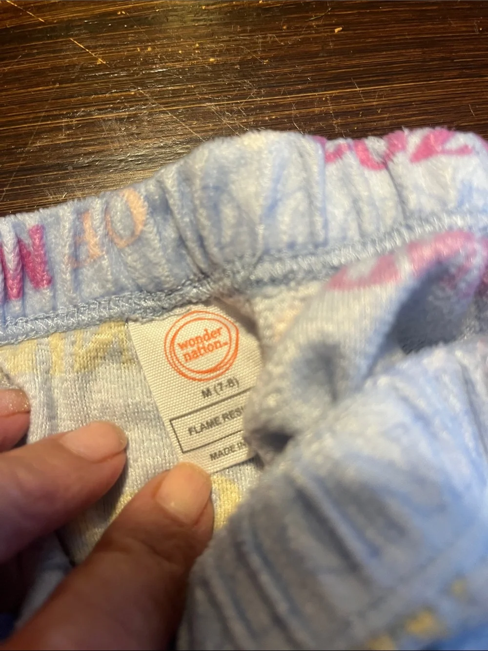 wonder nation Girls 3-Pack Pajama Bottoms - Navy, Light Blue, Gray